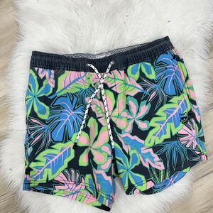 Mens Party Pants Floral Bro Board Shorts Small beach tropical vacay